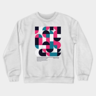 Modernist Design Deconstructed Crewneck Sweatshirt